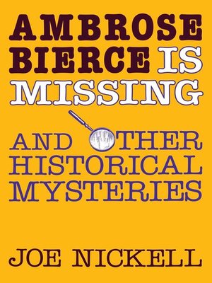 cover image of Ambrose Bierce is Missing